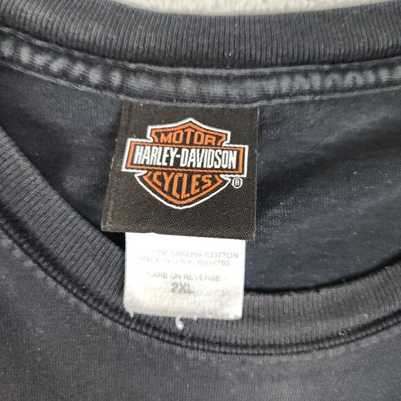 Harley Davidson Shirt Mens 2XL Kentucky Wildcat London Motorcycle Biker Pocket T - Picture 4 of 9